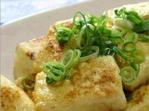 豆腐ステーキ風こんがりバター醤油焼きの画像
