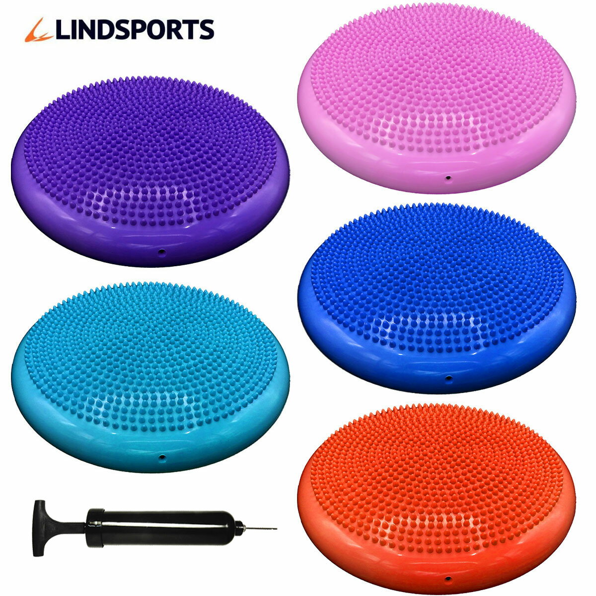 バランスクッション ポンプ付 バランスディスク LINDSPORTS リンドスポーツ