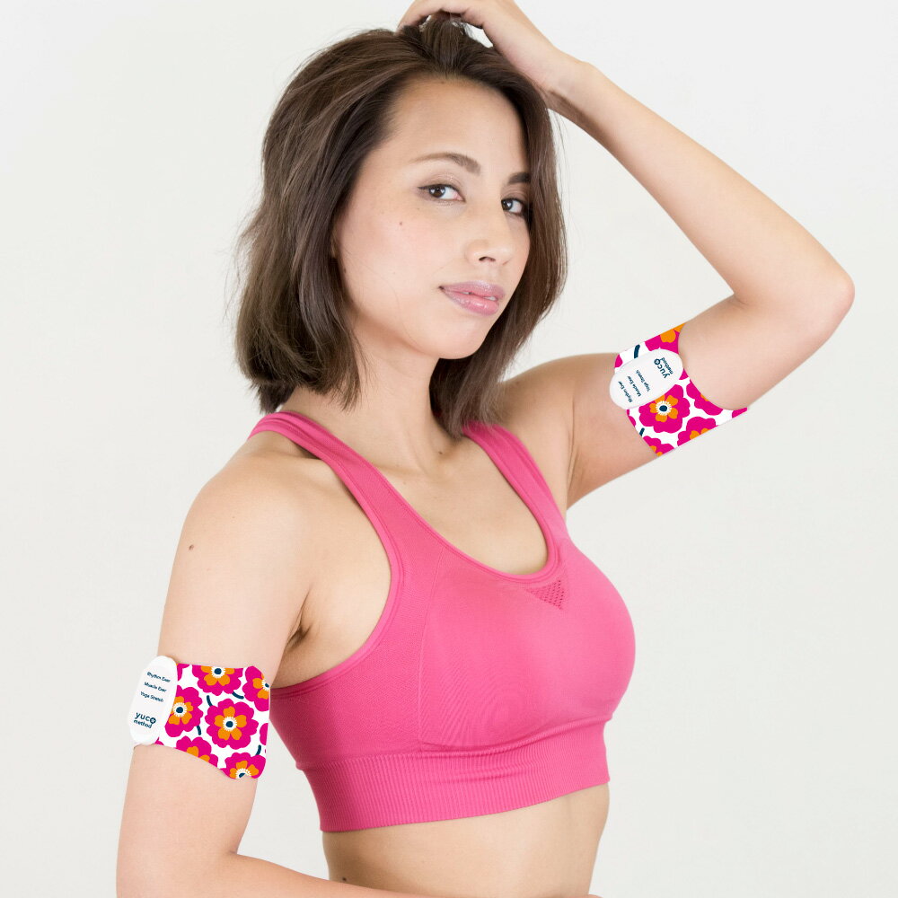 【メーカー直販】YUCO式EMS　2極タイプ2個セット《メーカー保証1年》EMS/ダイエット/腹筋/筋トレ/ヘルシー/パッド/スポパッド/SPOPAD/コードレス/カワイイ/太もも/二の腕/ヒップ/ウエスト