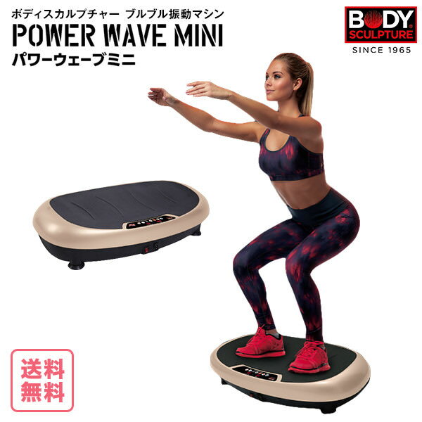 ボディスカルプチャー BODY SCULPTURE ブルブル振動マシン パワーウェーブミニ POWER WAVE MINI [ホームトレーニング 脂肪燃焼 筋力強化 筋トレ エクササイズ ぶるぶる ダイエット 運動 室内運動 ぶるぶる]【送料無料】【常温便】【CF】