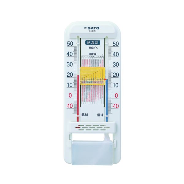 （まとめ） 佐藤計量器 乾湿計 SK式1号【×10セット】 ダイエット・健康 健康器具 温度計・湿度計 レビュー投稿で次回使える2000円クーポン全員にプレゼント