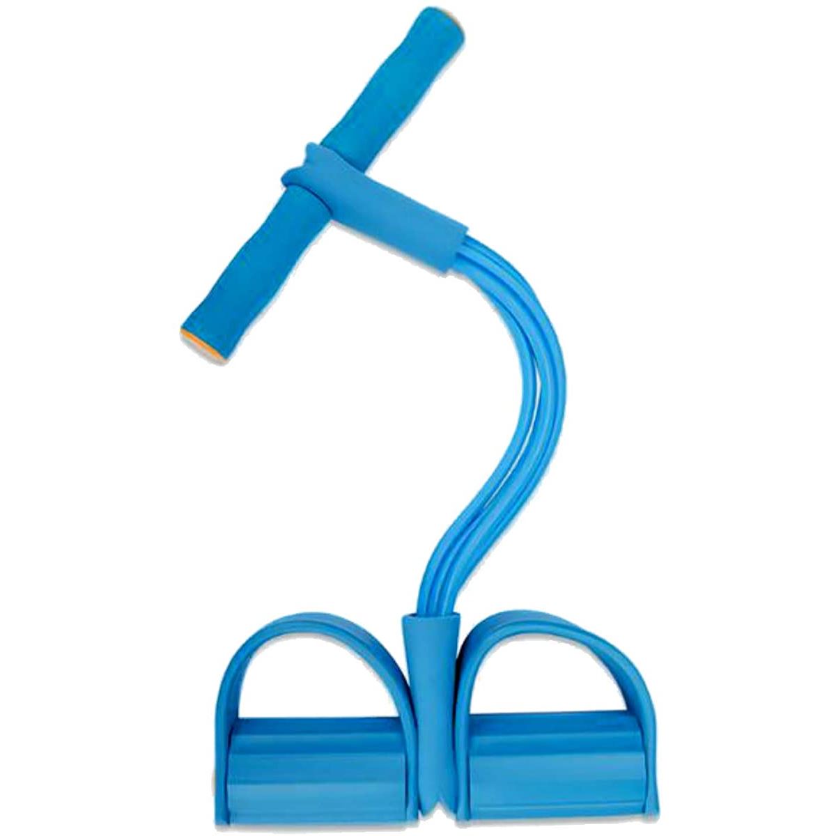 トレーニングチューブ シットアップ 自宅 腹筋 ダイエット フィットネス 器具 エクササイズチューブ(ブルー)