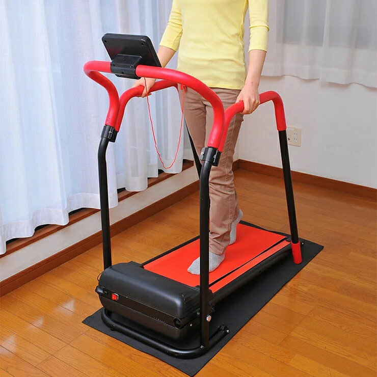 電動ルームウォーカー 手すりありタイプ 電動 ルームランナー ウォーカー ランニングマシーン 家庭用(代引不可)【送料無料】
