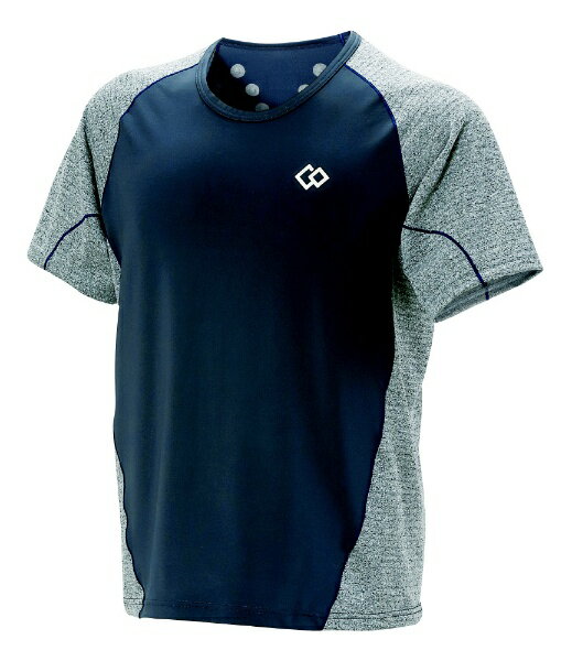 コラントッテ　Colantotte メンズ シャツ コラントッテ レスノ スイッチングシャツショートスリーブ(Mサイズ/グレー×ネイビー) AJDJB68M
