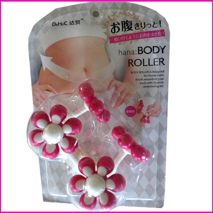 【 マッサージ/ダイエット/美容ローラー　花/シェイプアップ/セルライト/ウエスト/ボディケア/マッサージ器/ダイエット器具/むくみ/リンパ/セルライトケア/セルライト予防/くびれ痩せる/お腹/二の腕】
