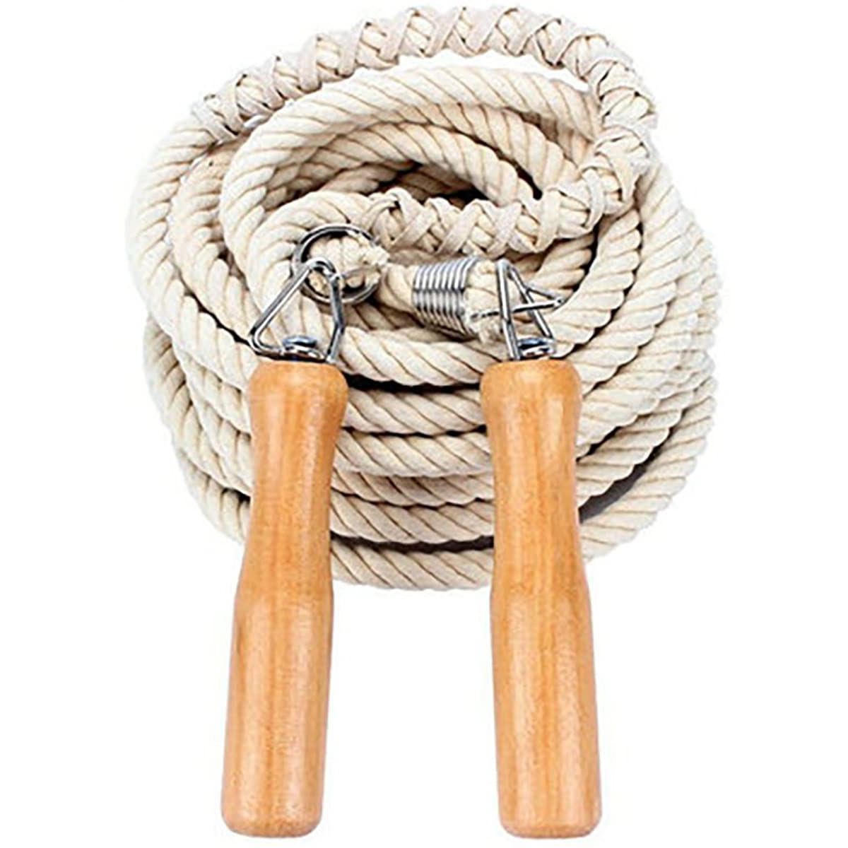 大縄跳び 団体 スポーツ 長縄跳び 競技 練習用 木柄 大繩 なわとび 5m/7m/10m